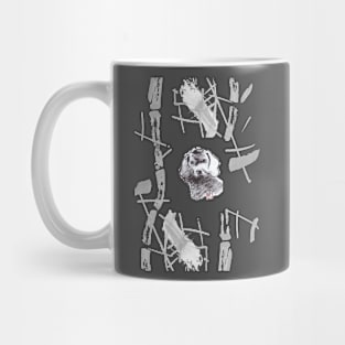 sumi-e dog Mug